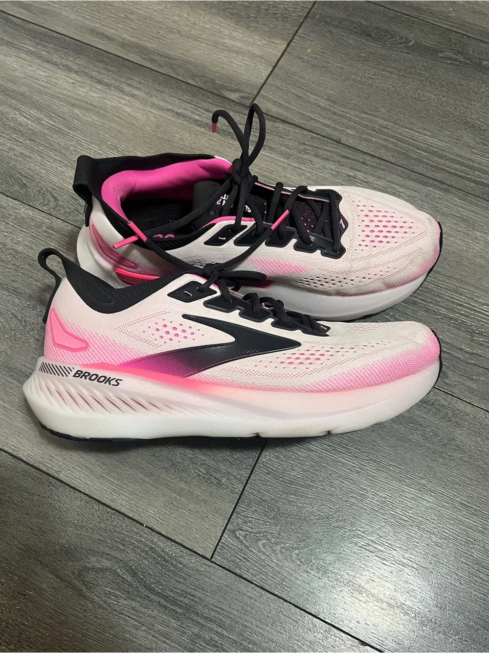 Brooks Women's Running Sneakers in Pink and Black